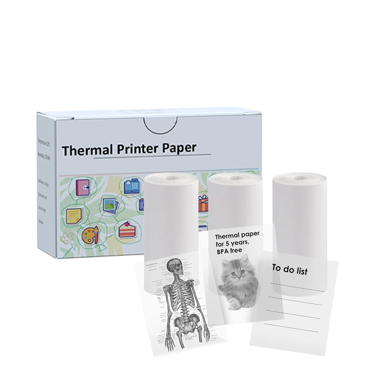 Mini Sticker Inkless Thermal Printer,