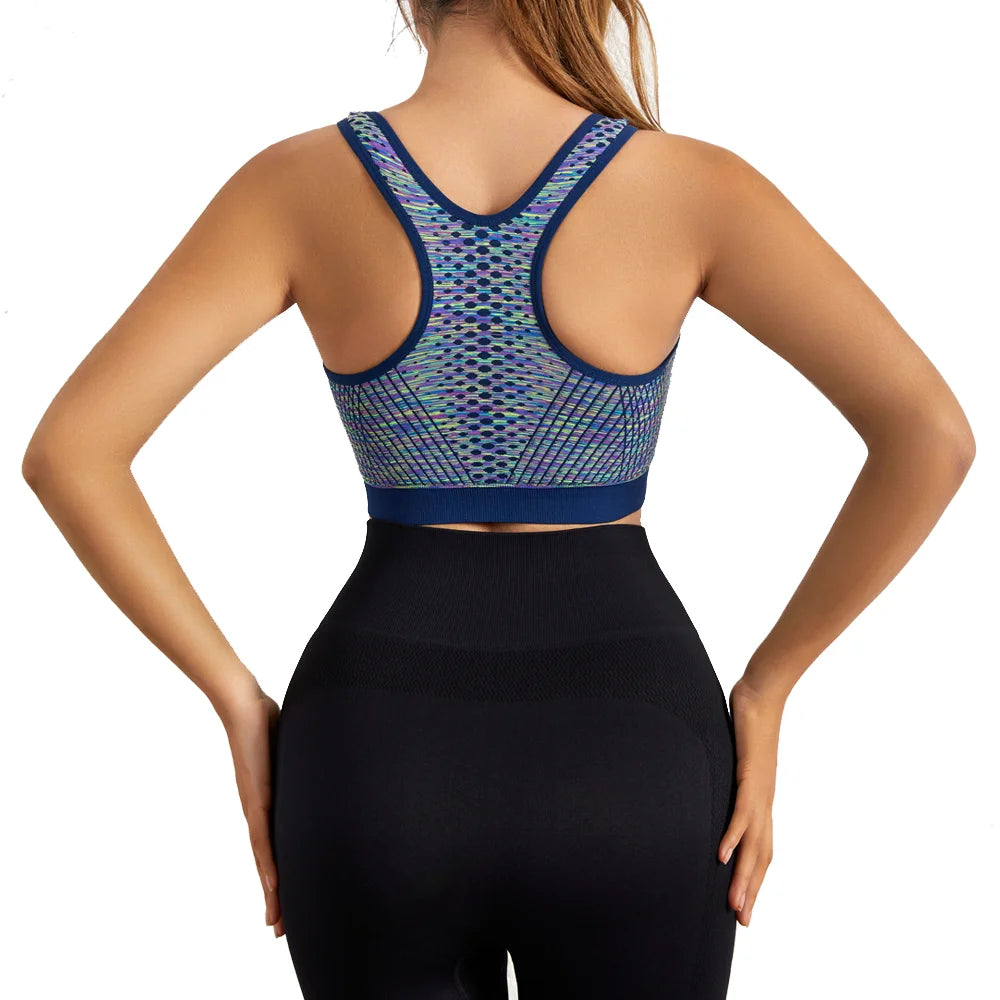 Sports Bra Front Zipper